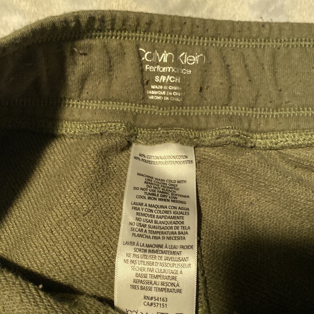 Calvin Klein Army Green Joggers - Picture 5 of 6